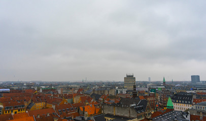 Skyline of Copenhagen from Vor Frelsers Kirke Church of Our Saviour