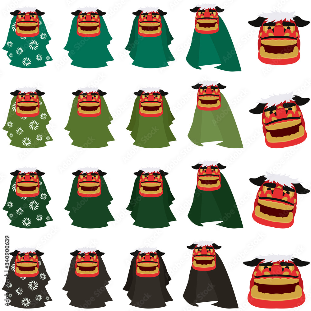 イラスト素材 獅子舞 ししまい お正月 毛卍 縁起物 年賀状素材 Culture Wall Mural Cultu Kumao イラスト素材 獅子舞 ししまい お正月 毛卍 縁起物 年賀状素材 Culture Wall Mural Cultu Kumao