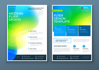 Wall Mural - liquid abstract flyer design. fluid dynamic graphic element for modern brochure, banner, poster, fly