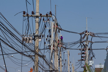 Installation of high voltage cables