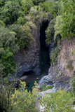 Fototapeta Na ścianę - Waterfall near Etna volcano