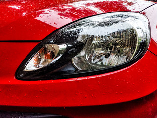 car headlight detail