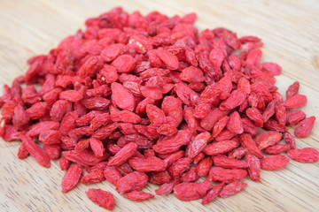 Orange red fresh wolfberry,Healthy, environmentally friendly dried goji berry.