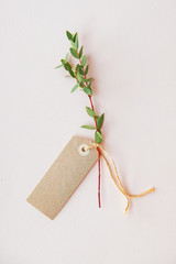 Wall Mural - label on a flower