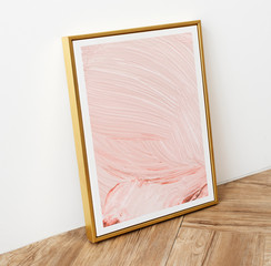 Wall Mural - golden frame in modern home