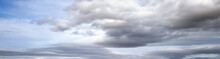 Overcast Sky Background With Clouds