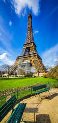 The Eiffel Tower in Paris, France