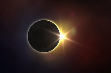 Wall Mural - solar eclipse.