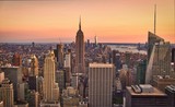Fototapeta Boho - Aerial view of Empire State Building in Manhattan, New York.
