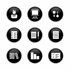 Fototapete - Set the start up icon 3D. Is an editable vector pictogram with a white background. Trendy line symbols for mobile applications and website design