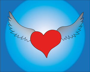 heart with wings