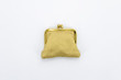 Gold wallet on isolated white background.Can be use for your design.High resolution photo.