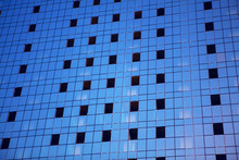 Part Of Blue Modern Building