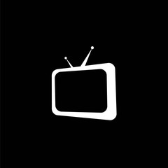 abstract logo with television design elements.