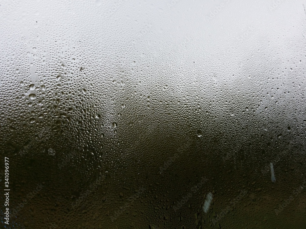 Rain Drops On Glass Window - obrazy, fototapety, plakaty 