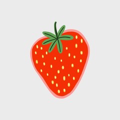 strawberry isolated on white background