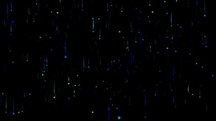 Wall Mural - colorful particle motion background over black background