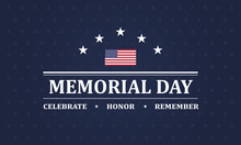 Memorial Day Background Vector Illustration