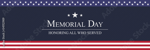 Fotomural Memorial Day background vector illustration