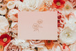 Invitation card with flower decoration