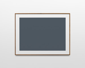 Wall Mural - Blank frame mockup