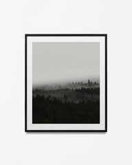 Wall Mural - minimal black frame mockup