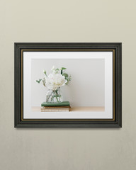 Wall Mural - Thick black frame mockup