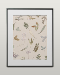 Wall Mural - Minimal black frame mockup