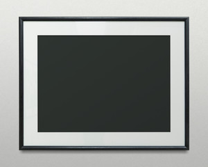 Wall Mural - minimal black frame mockup
