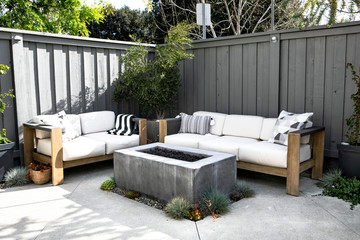 Wall Mural - Relaxing outdoor space with couch