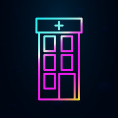 Poster - Building, clinic, hospital nolan icon. Simple thin line, outline vector of hospital building icons for ui and ux, website or mobile application