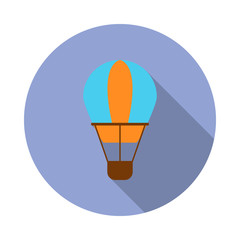 Aufkleber - Balloon flat long shadow icon. Simple color vector of summer icons for ui and ux, website or mobile application