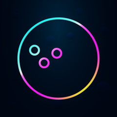 Poster - Sport, ball, bowling nolan icon. Simple thin line, outline vector of sport icons for ui and ux, website or mobile application