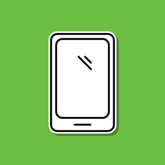 Fototapete - Smart phone sticker icon. Simple thin line, outline vector of cv icons for ui and ux, website or mobile application