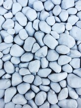 Full Frame Shot Of Gray Pebble Stones