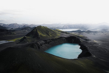 Wall Mural - Blue lake in Iceland in Iceland