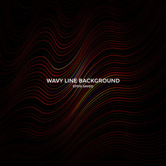 Wall Mural - wavy line background, abstract line pattern