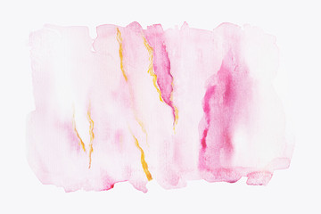 Wall Mural - Pink watercolor pattern
