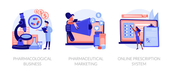 Poster - pharmacological internet service development and promotion. pharmacological business, pharmaceutical