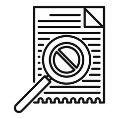 Poster - business bankrupt icon. outline business bankrupt vector icon for web design isolated on white backg