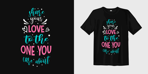Wall Mural - T-shirt and merchandise design with mockup. Typography lettering quotes.  Quote. Quotes design. Lettering poster. Inspirational and motivational
quotes and sayings about life.