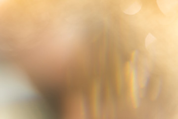 Wall Mural - blurry golden glitter background texture