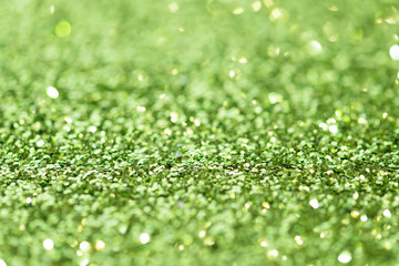 Sticker - Shiny green glitter textured background