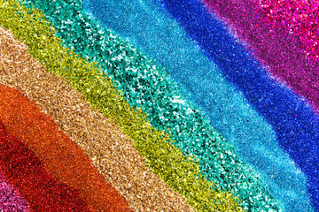 Wall Mural - colorful rainbow glitter background texture