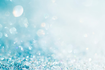 Sticker - Light blue glittery background