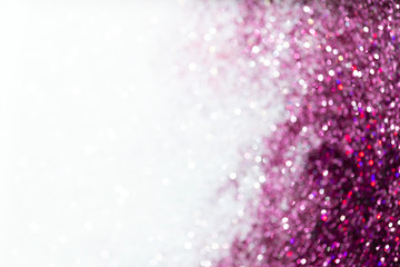 Sticker - Purple and white glittery background