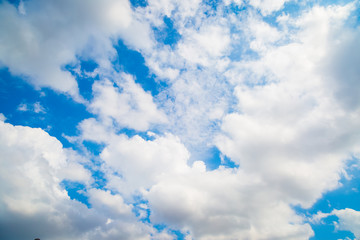 blue sky and clouds in sunny day nature