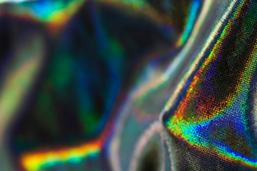 Wall Mural - silver hologram textile background