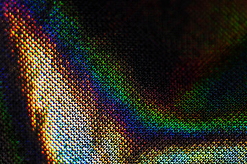 Wall Mural - silver hologram textile background