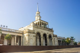 Fototapeta  - Abkhazia Sukhum, the main station. railway station of the Abkhaz railway